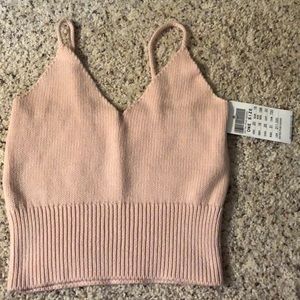 Never worn before brandy knit tank